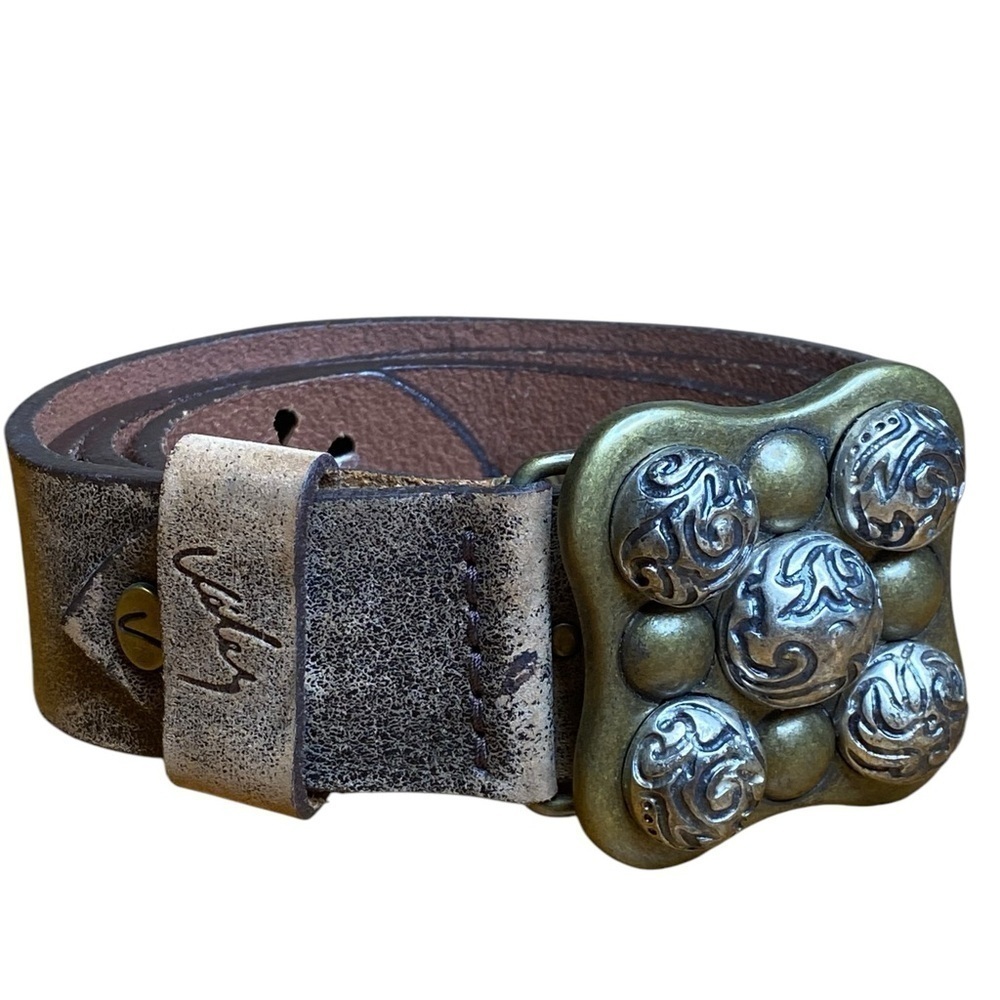 Velez Vintage Leather Belt with buckle Women’s 42”